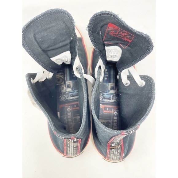 CONVERSE X SHOE PALACE Black BOOM BOX Chuck Taylor High Top BASCOM 1993 Sz 11 - Picture 8 of 12